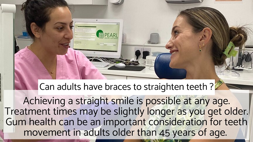 Metal Braces - FAQ - Can adults have braces to straighten teeth