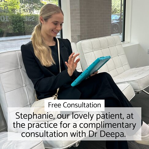 Metal Braces - Patient attenting a free braces consultation at our practice in London