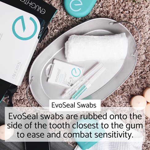 Enlighten whitening London - EvoSeal swab from Enlighten to reduce teeth sensitivity