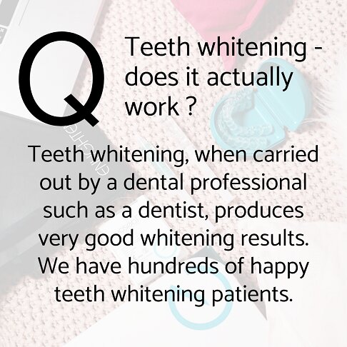 Teeth whitening London frequently asked questions - Does teeth whitening actually work