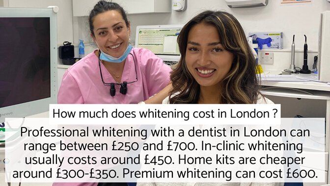 Teeth whitening - how much does teeth whitening cost in London