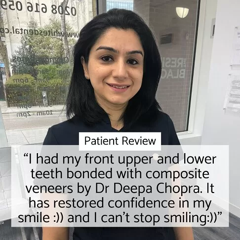 Dental Veneers London - Patient Testimonial For Composite Veneers