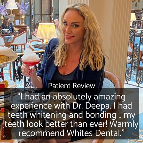 Patient testimonial for our teeth whitening dentist in London