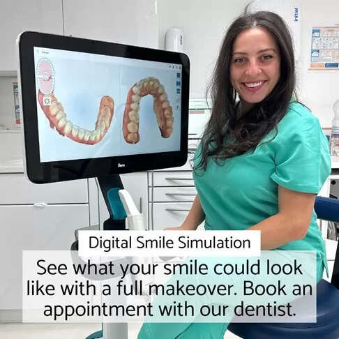 Dentures London - digital smile simulation with Dr Edina