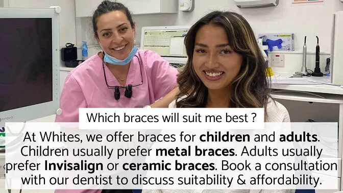 Our doctor and patient talking about braces