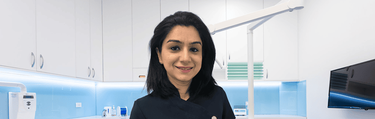 Dr Deepa our cosmetic dentist at our clinic in London Waterloo and Marble Arch - desktop