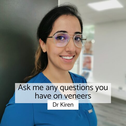 Ask Dr Kiren how veneers on two front teeth can help