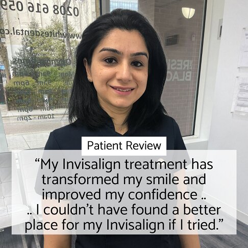 Patient testimonial for Invisalign in London with Dr Deepa